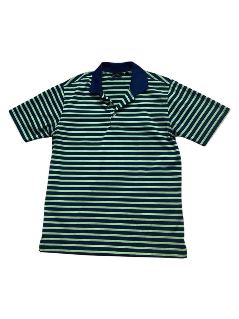 Walter Hagen Mens Striped Performance Golf Polo Short Sleeve Shirt Size S